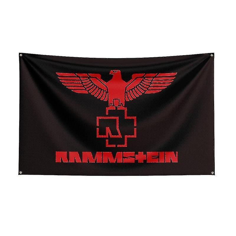 Sjjyv 3x5ft Rammste Rock Band Flag Polyester Digital Printing Music Memorabilia Banner For Decor_SJJYV J0453 120 x 180cm