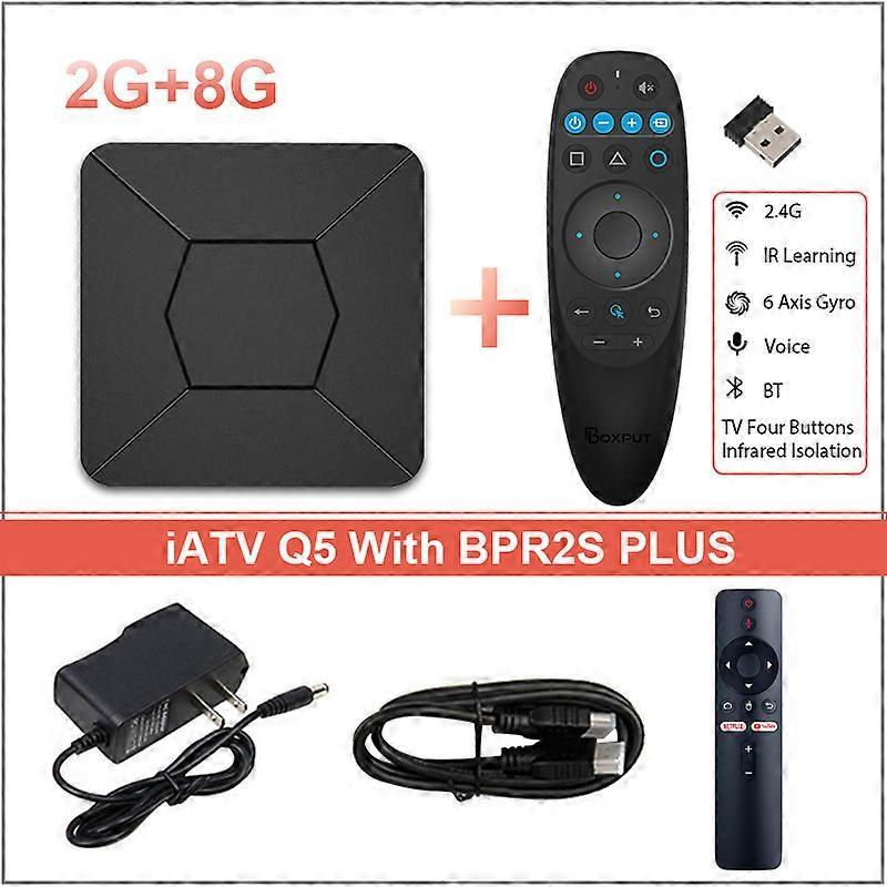 Redkid iATV Box Q5 HDR Smart TV Box Android TV 10.0 Allwinner H316 4K ATV HDR Portable TV Prefix 2.4G/5G WIFI BT5.0 2G 8G 100M 2G 8G BPR2S PLUS UK ...