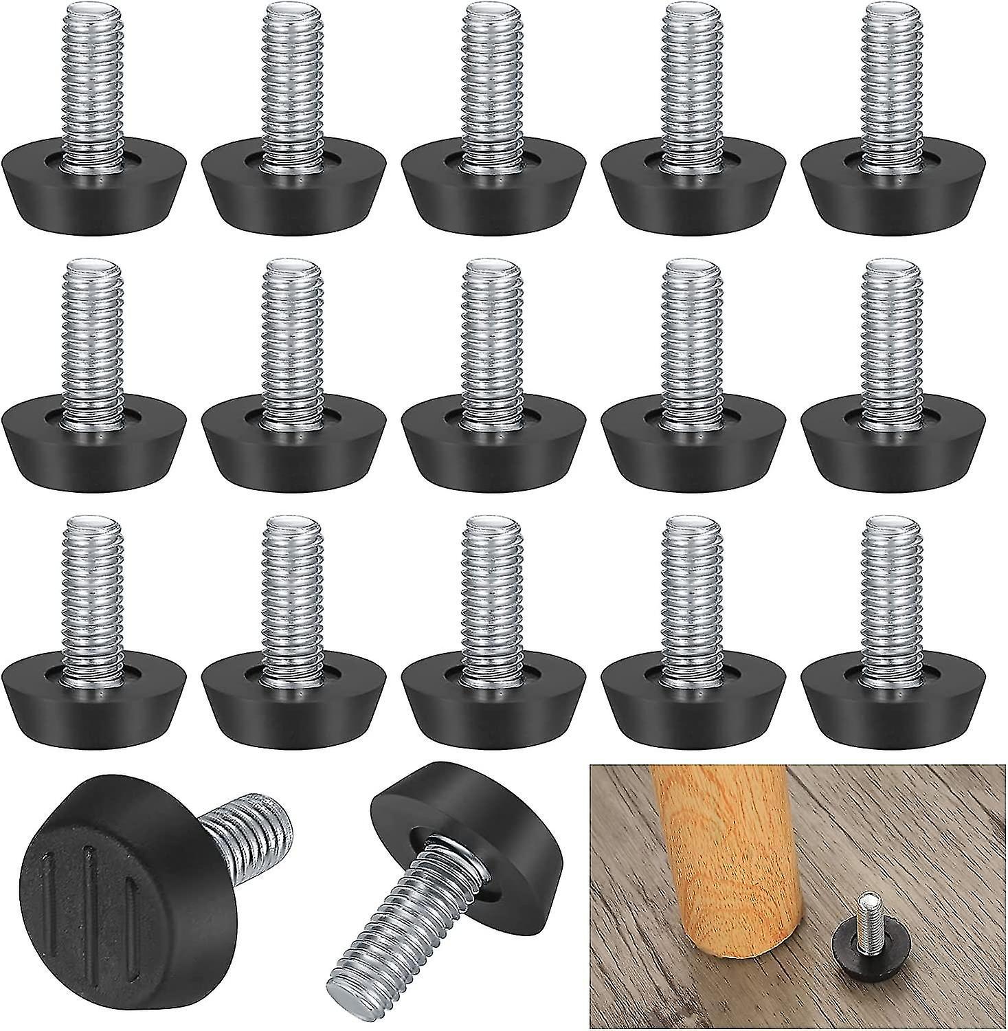 Cryin 22 Pack Adjustable Furniture Leveling Legs,m8 X 20mm,screw Leveling Feet