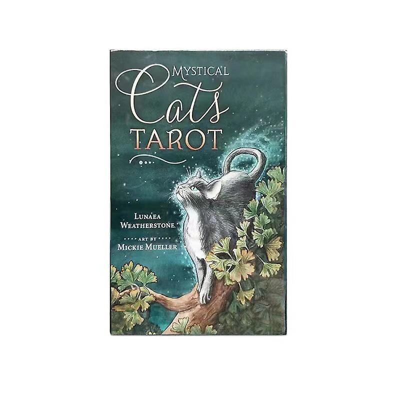 Initially Mystic Cat Tarot Tarot Cards Tabletop Cards Party Divination Game Cards