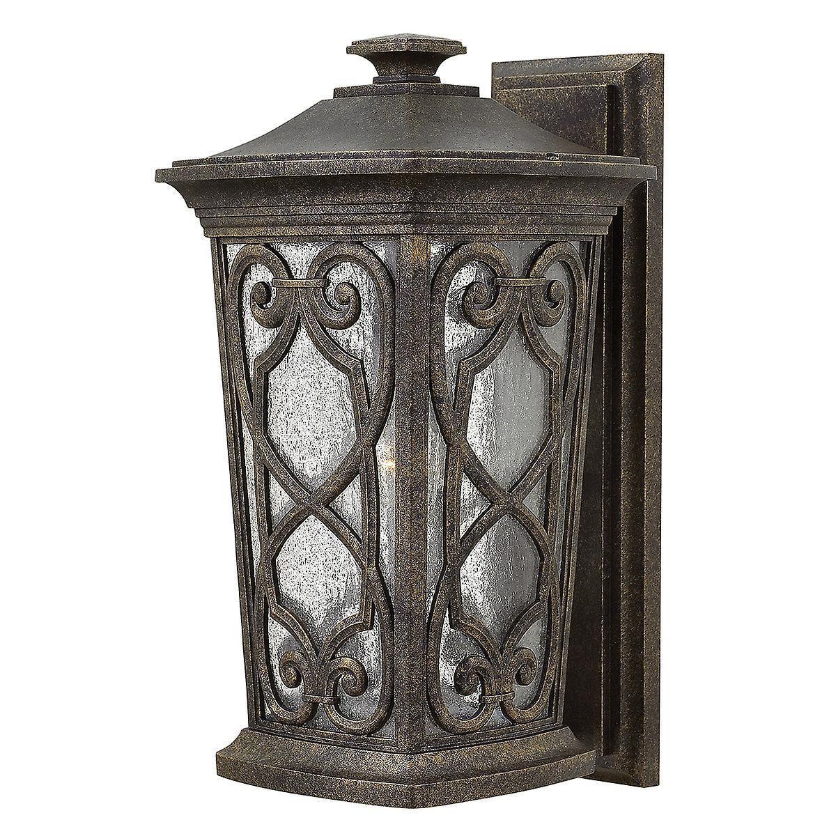 Enzo 1 Light Medium Outdoor Wall Lantern Autumn IP44 E27