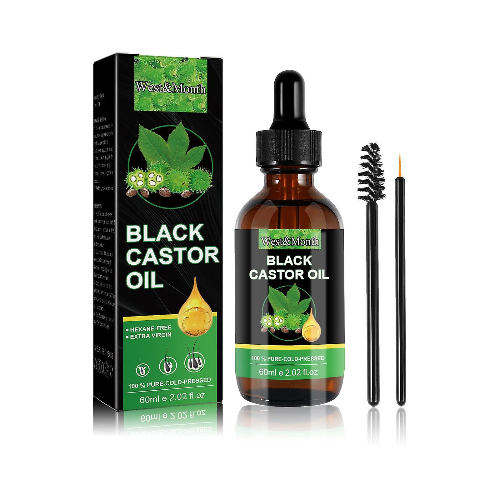 Taishh Jamaica Black Castor Oil, Cold Unrefined Castor Oil, Castor Oil Body Eyelashes And Eyebrows, Black Castor Oil Hair Growth, Castor Oil Gl 60m...