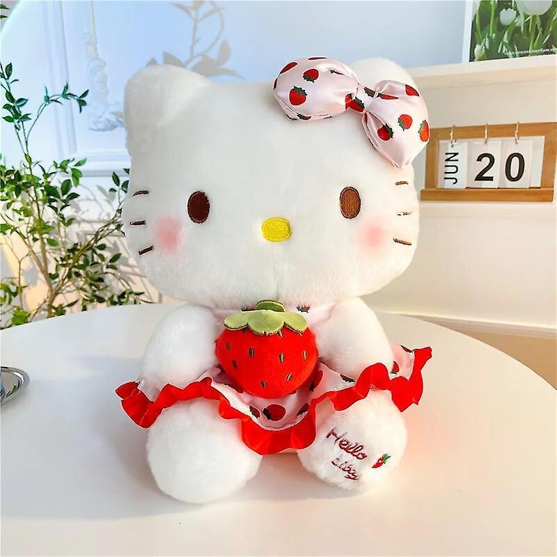 Begleri New Sanrio Plush Toy Strawberry Hello Kitty Plushies Stuff Doll Children Girl Throw Pillow Giant Stuffed Cuddly Xmas Gift Toy KIKI 65cm