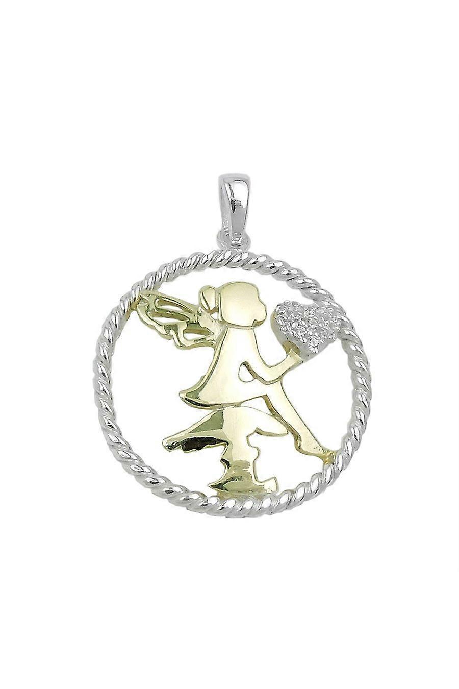 Gallay Pendant Fairy With Heart Silver 925 - Gl93842