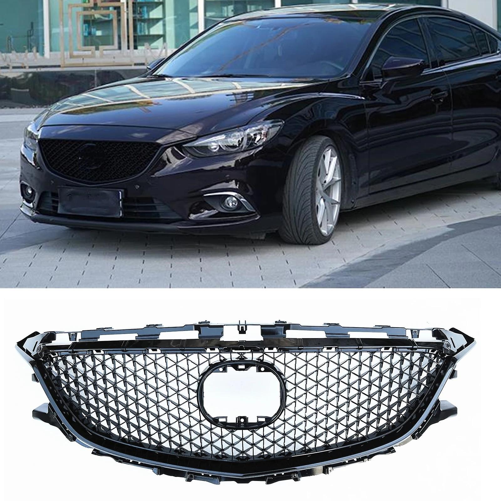 Sanxing Front Grille Racing Grills For Mazda 6 2014-2016 2015 Honeycomb Style Black Car Upper Bumper Hood Intake Cover Mesh Kit Grid