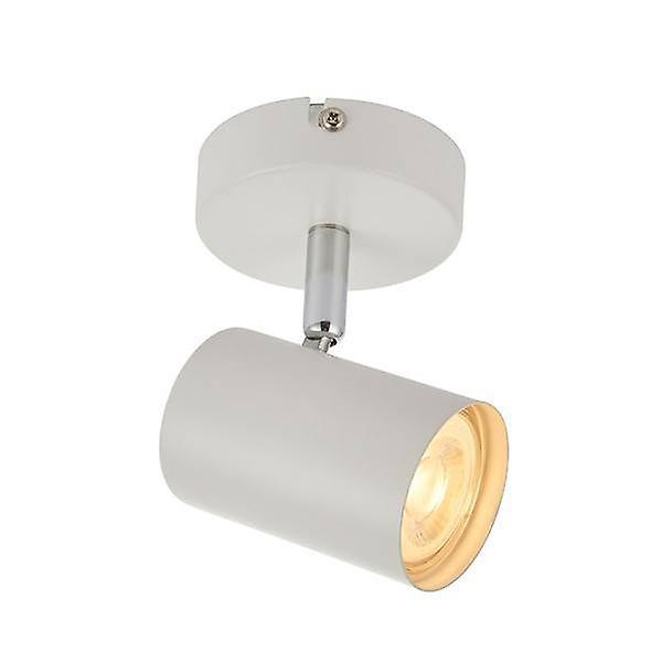 Saxby Lighting Arezzo 1 Light Spotlight Matt White, Chrome Plate, GU10