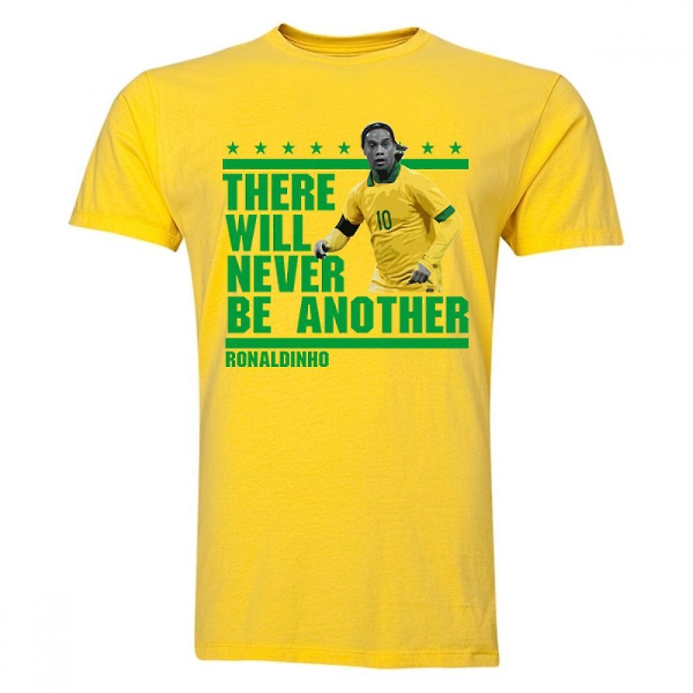 Gildan Ronaldinho There Will Be No Other T-Shirt (Yellow) Medium (38-40 inch)