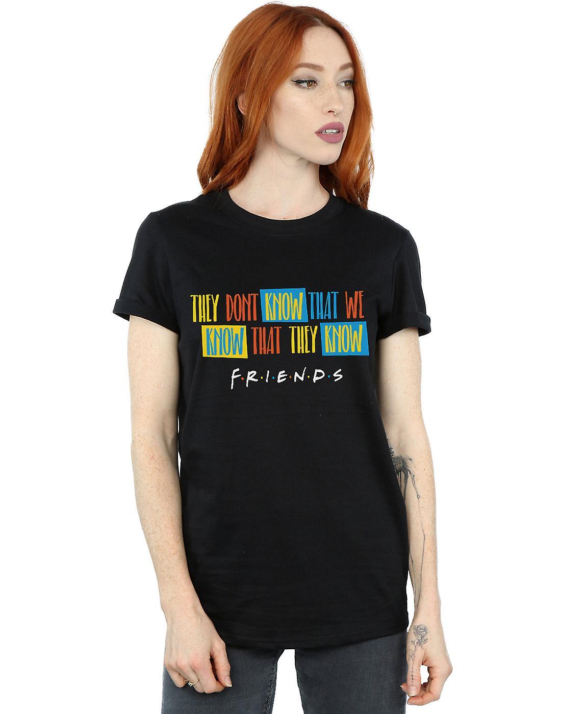 They Don´t Know Script Cotton Boyfriend T-Shirt