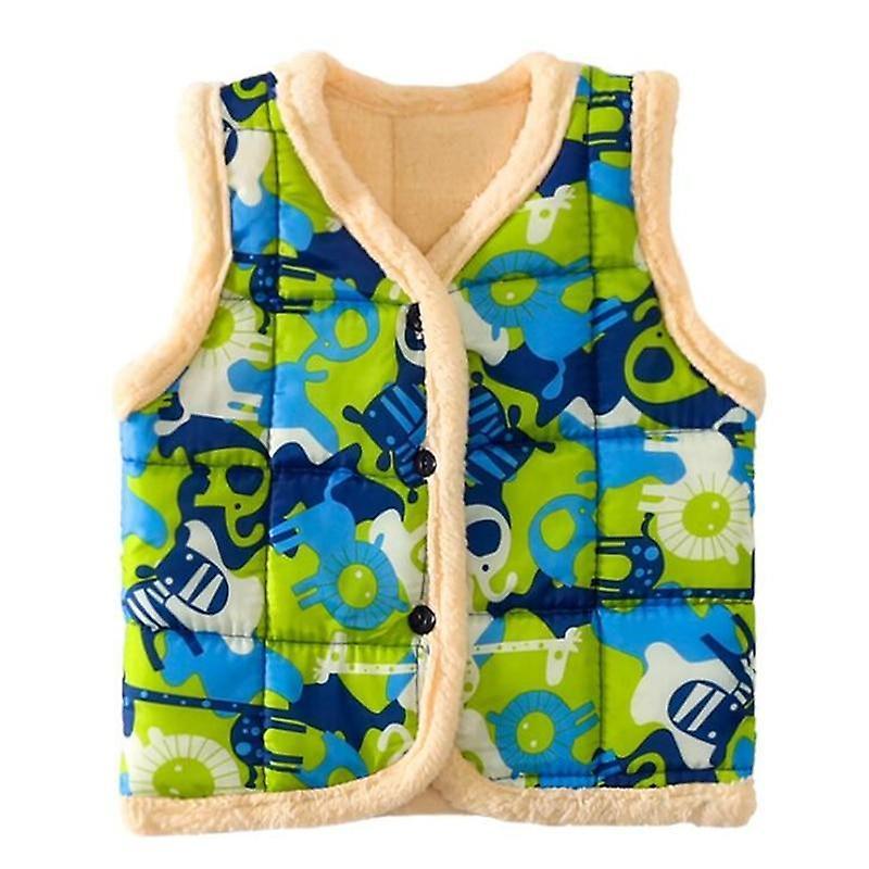 Slowmoose Baby Vest, Winter Warm Jackets green 90(24M)