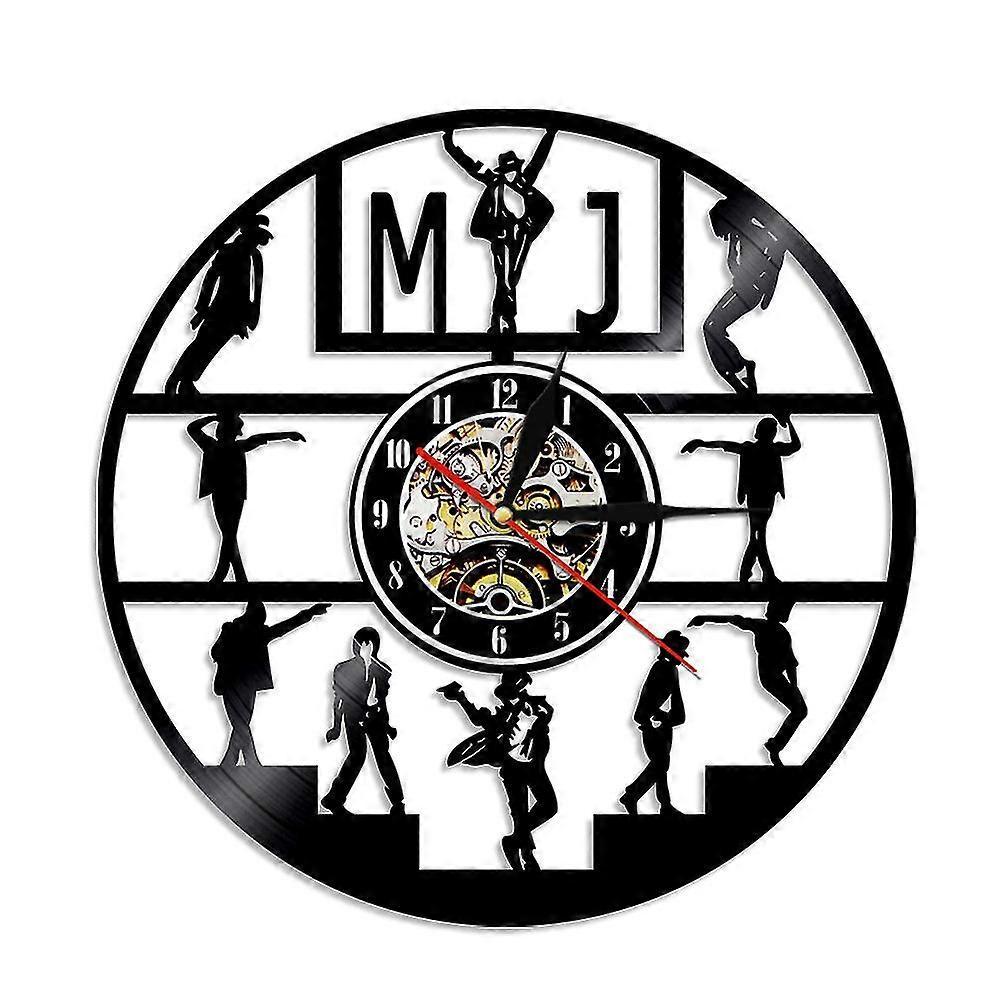 Mintian Famous Singer Michael Jackson Record Wall Clock Music Record Art Vinyl Clock Retro Nostalgic Wall Clock