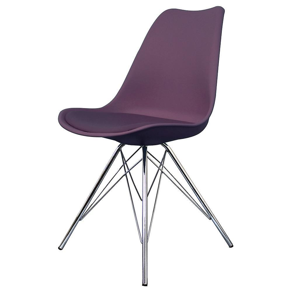 Soho Plastic Dining Chair with Chrome Metal Legs