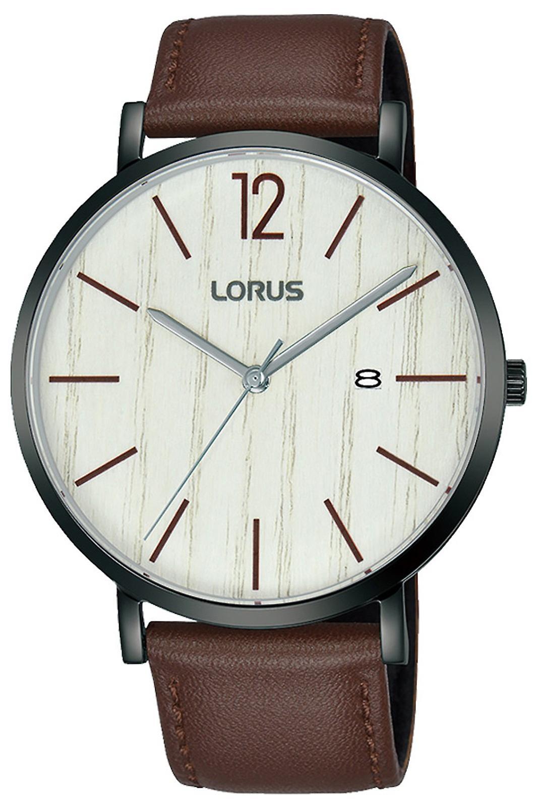 Lorus Watch for Analog Quartz Men with Cowhide Bracelet RH999MX9