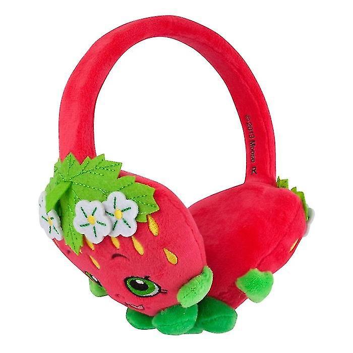 Shopkins Strawberry Kiss Plush Over Ear Headphones Red One Size