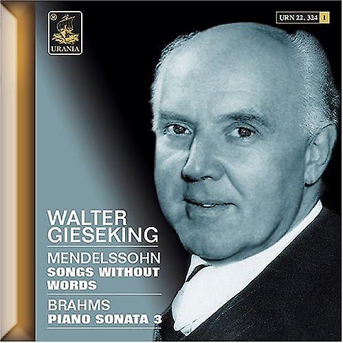 Urania Walter Gieseking - Lieder Ohne Worte  [COMPACT DISCS] USA import