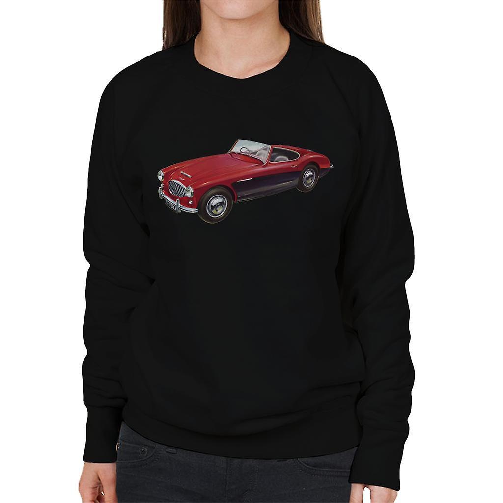 Austin Healey 3000 Mark II Red British Motor Heritage Women's Sweatshirt Black Medium