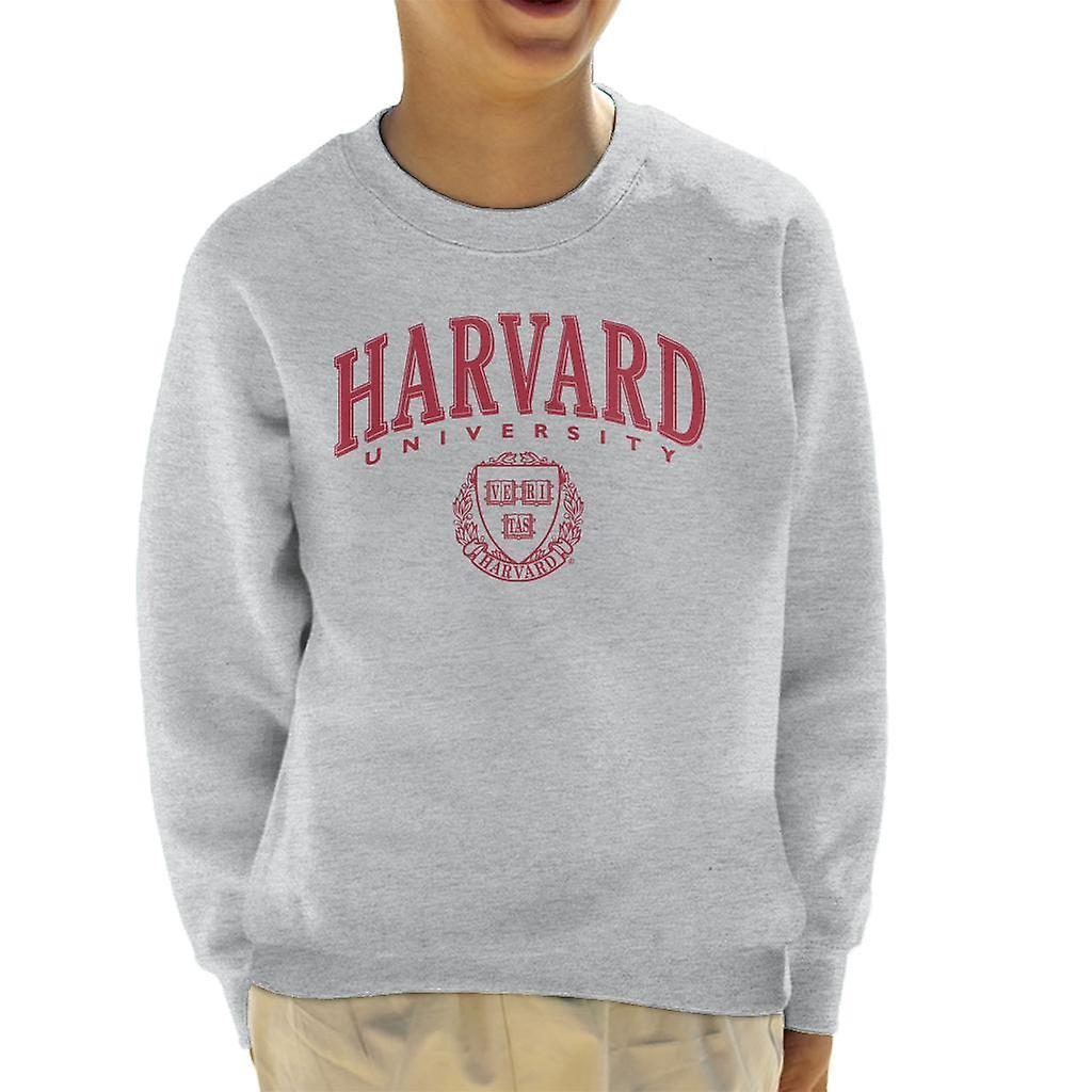 Harvard University Classic Red Shield Kid's Sweatshirt Heather Grey Small (5-6 yrs)