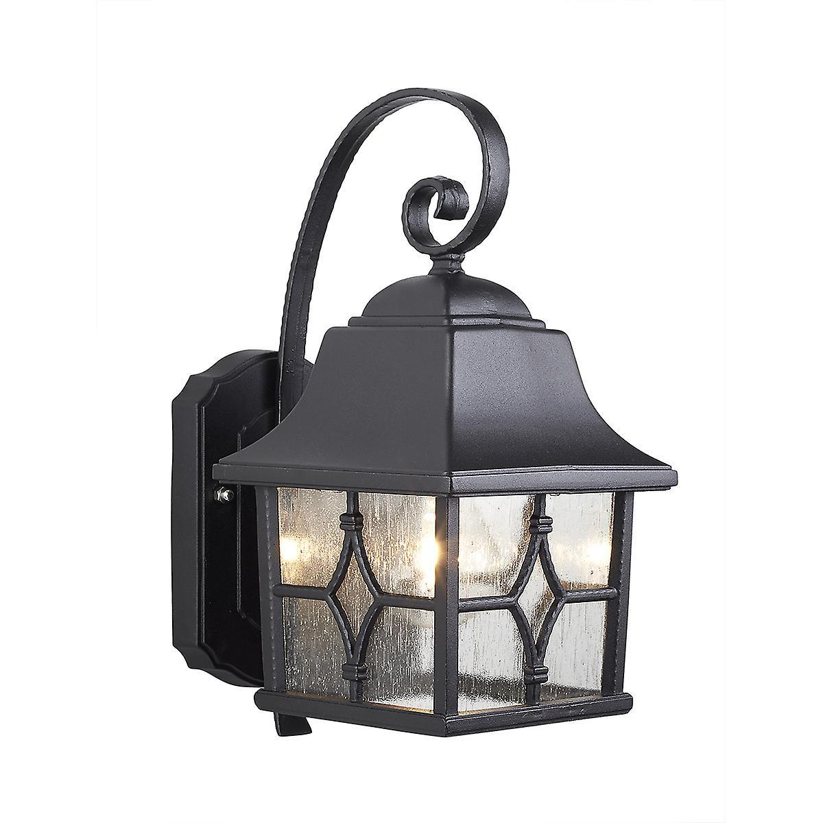 Kent 1 Light Outdoor Wall Lantern Light Black IP44 E27