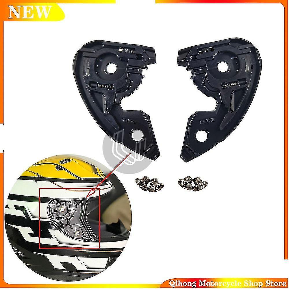 Tianzun Pair Motorcycle Helmet Visor Shield Gear Base Plate Lens Holder Case For Hjc Rpha-11 Rpha-11