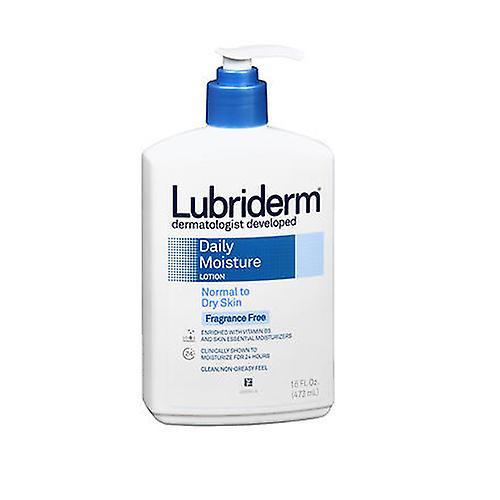 Lubriderm  Daily Moisture Lotion, Fragrance Free 16 Oz (Pack of 1)