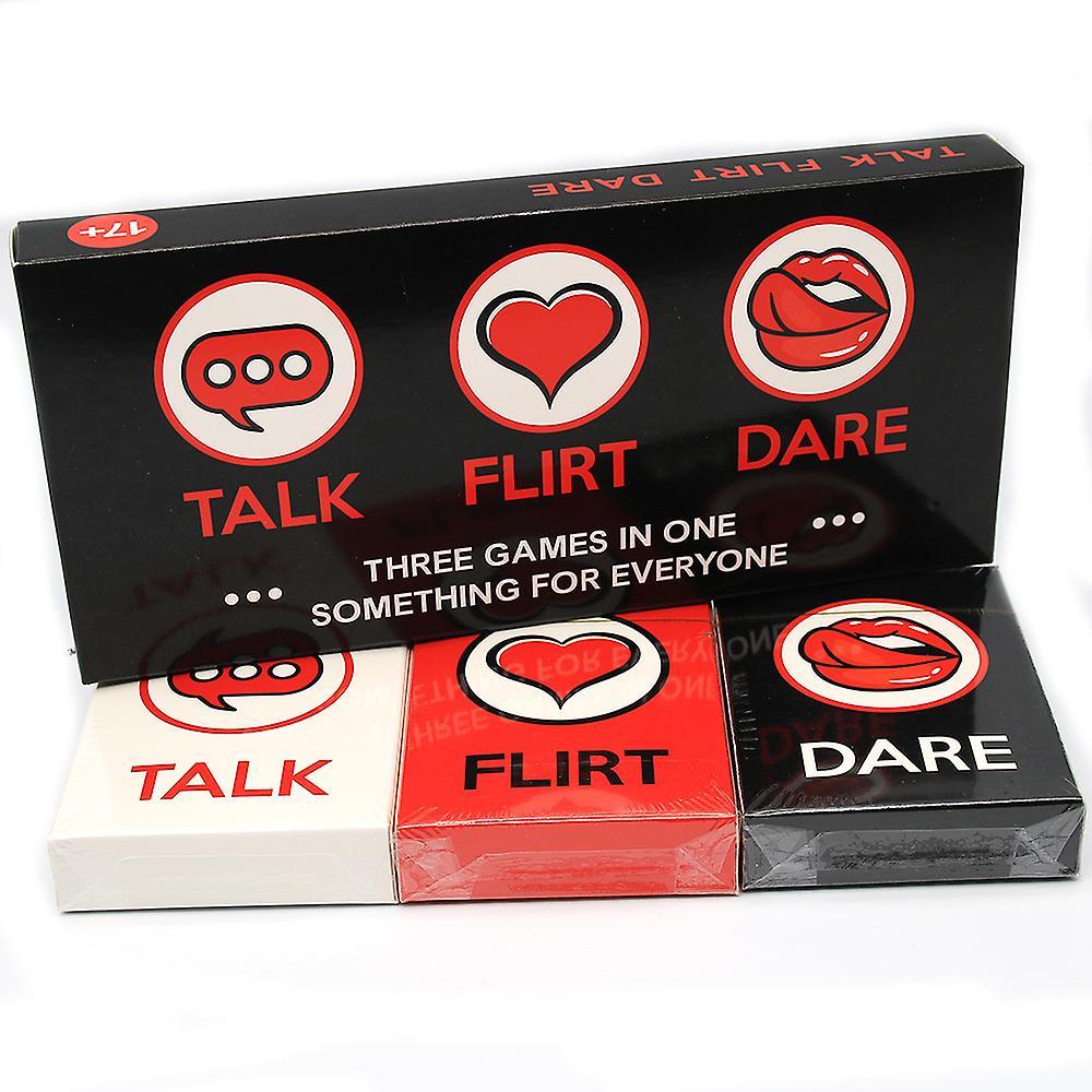 Eocici 3-in-1 Talk Flirt Dare Card Game Reignite And Deepen Relationship With Your Partner, Perfect Date Night Ideas