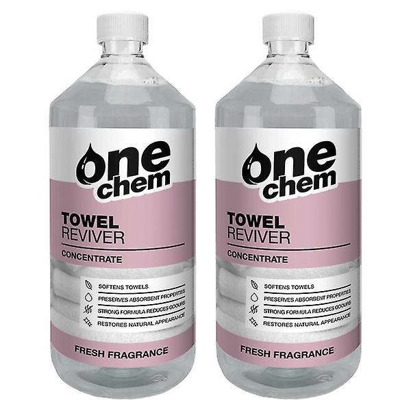 One Chem Towel Reviver and Softener 2 x 1 Litre Concentrate 40 Washes