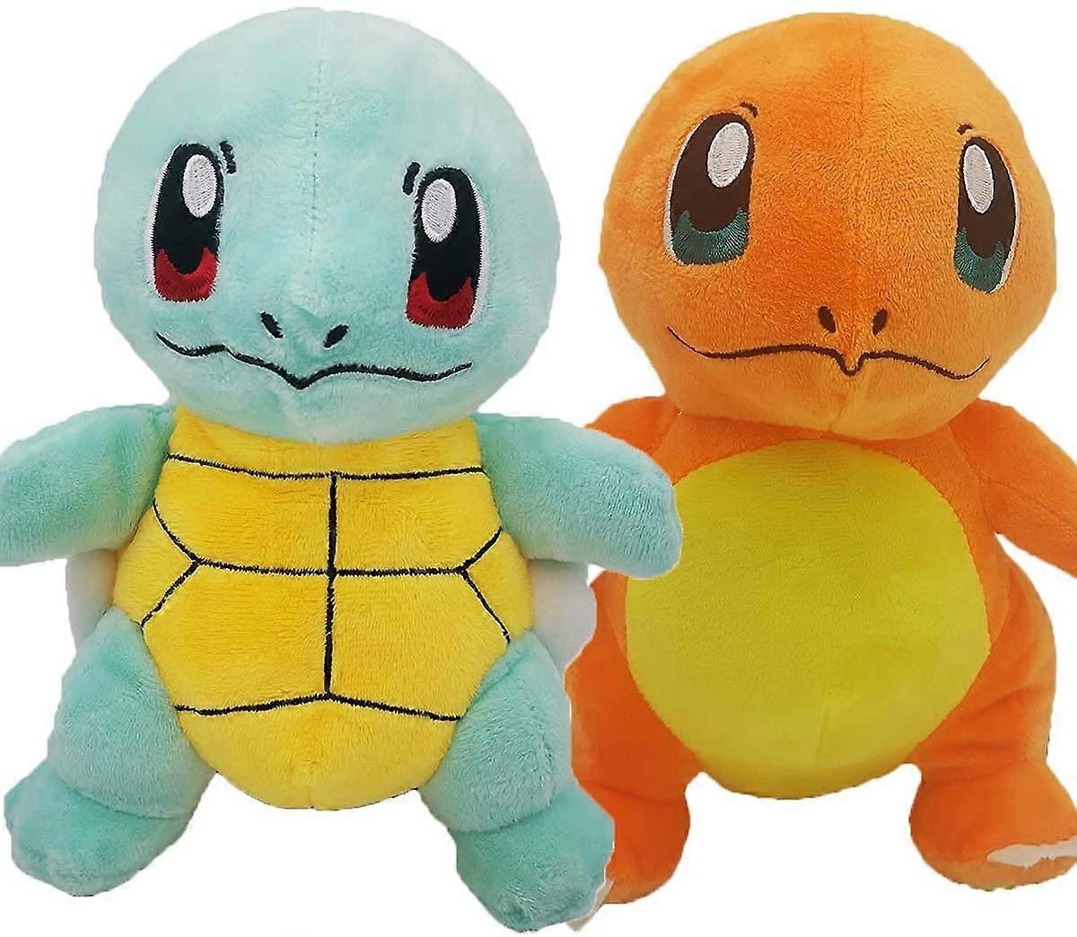 Liangnv 2PCS Cute Squirtle Plush and Charmander Plush Stuffed Animals Toys 8 inch for Children