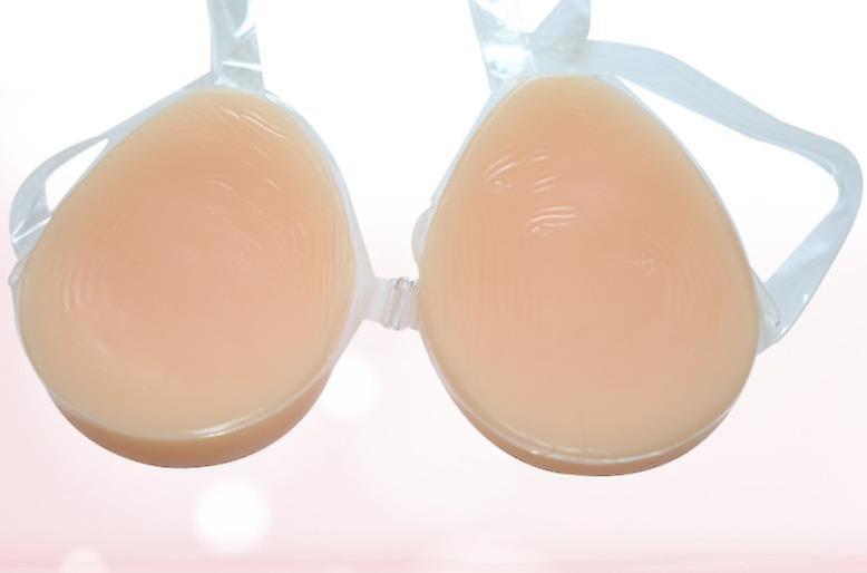 1 Pair Silicone Breast Forms Mastectomy Breast Prosthesis Mastectomy Inserts Bra Style2 600g