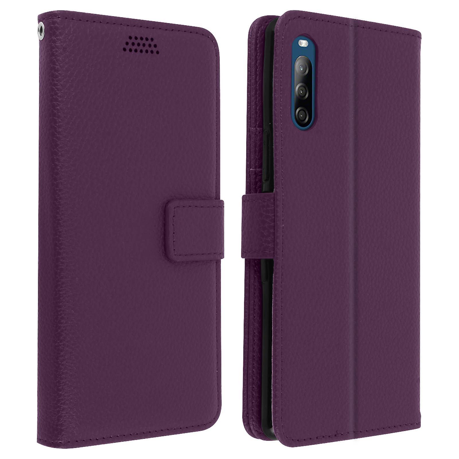 Avizar Sony Xperia L4 Folio Case With Video Support - Purple