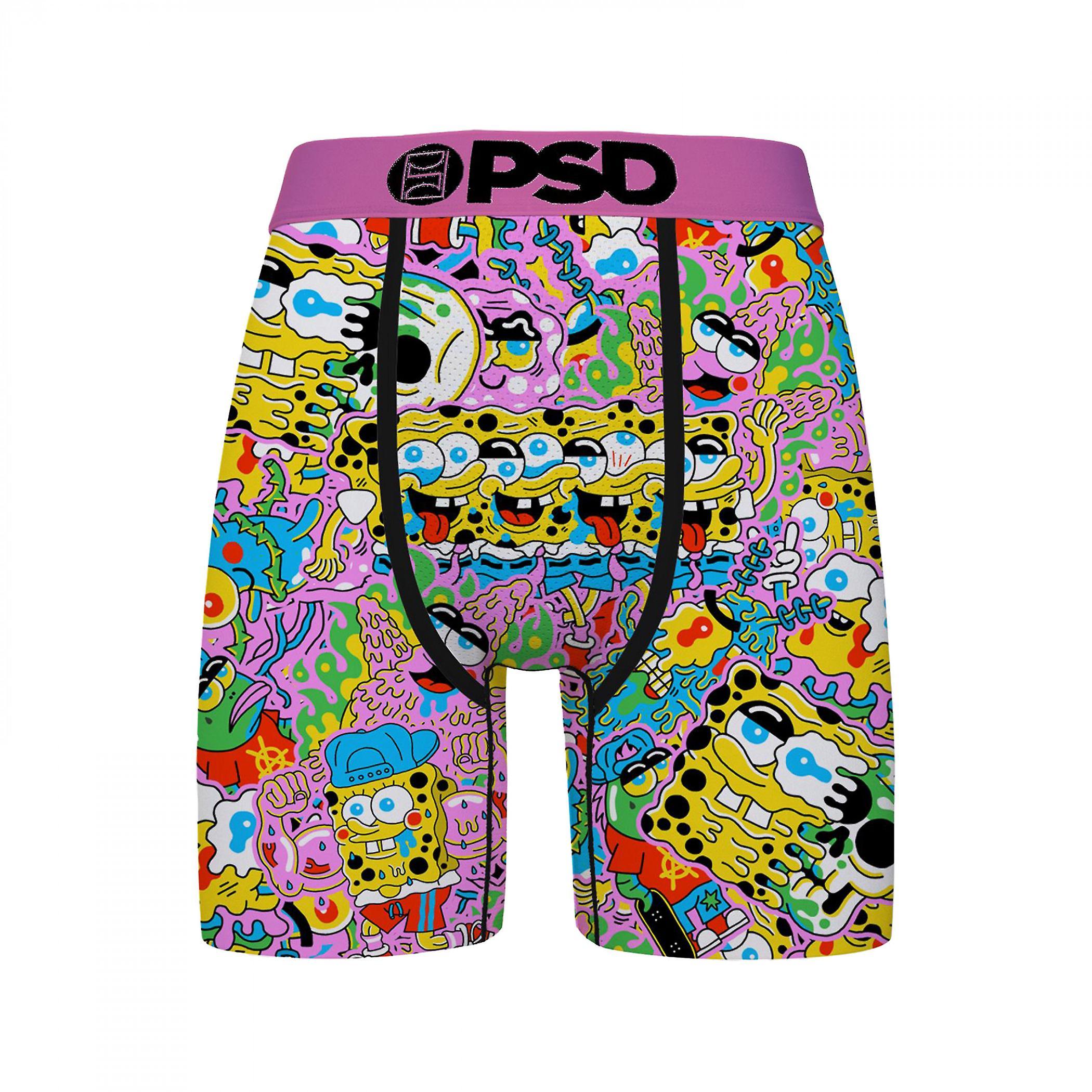 Tv Shows SpongeBob SquarePants Pop Melt PSD Boxer Briefs Multi-Color Medium (32-34)