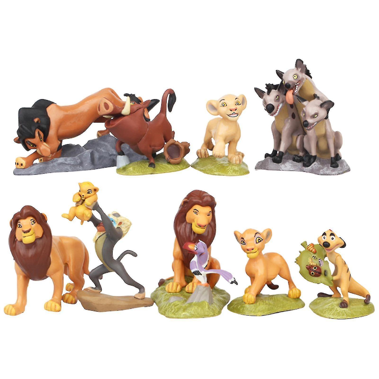 Zhenv 9pcs/set The Lion King Simba Nala Timon Model Figure Pvc Action Figures Classic Toys Best Christmas Gifts