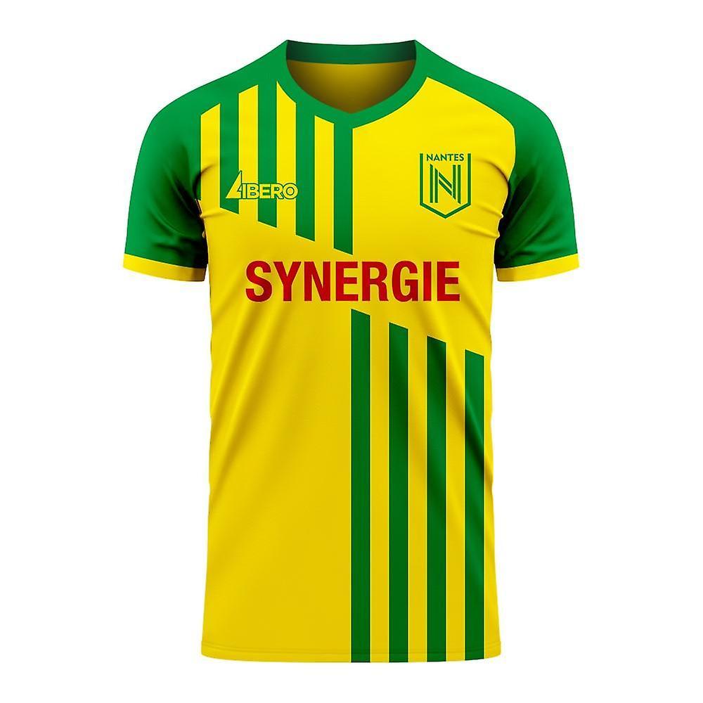 Libero Sportswear Nantes 2024-2025 Home Concept Football Kit (Libero) - Little Boys Yellow XLB 7-8yrs (122-128cm)