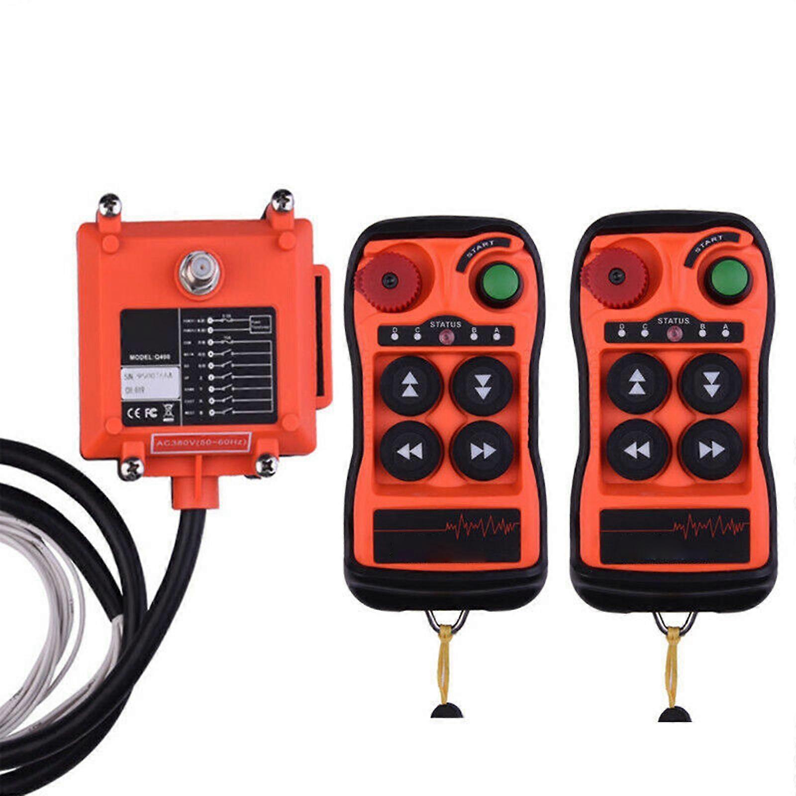 Unbrand Hoist Crane Industrial Wireless Remote Control Radio Controller AC DC 12V-380V Warehouse 12-24V