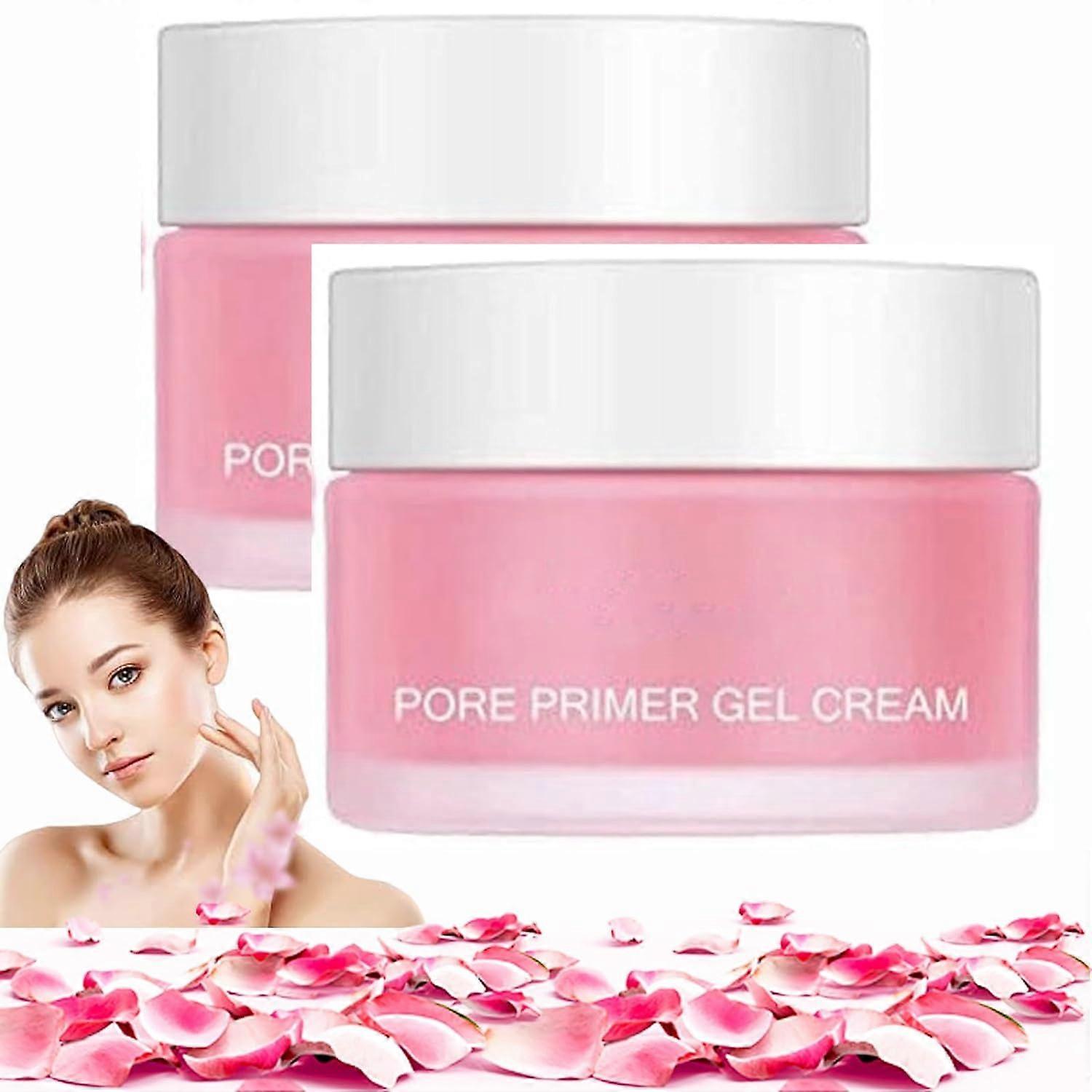 Unbrand Pore Primer Gel Cream,Pore Primer Gel,Make-Up Basis Gel Cream,Invisible Pore Face Primer For All Skin 2 Pcs