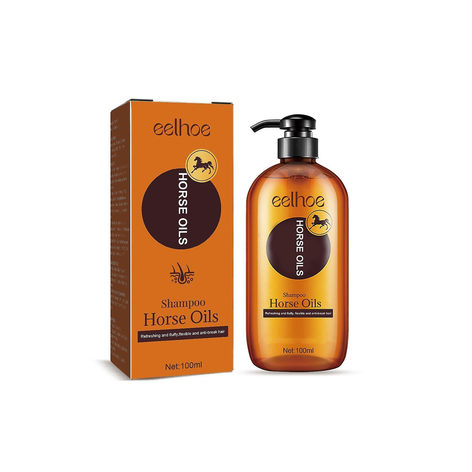 Hefansi Horse Oil Nourishing ShampooNo.1,Horse Oil Supple Moisturizing Shampoo, Japanese Horse Oil Shampoo, Japan PurenesHorse Oil, Ginseng Extract...