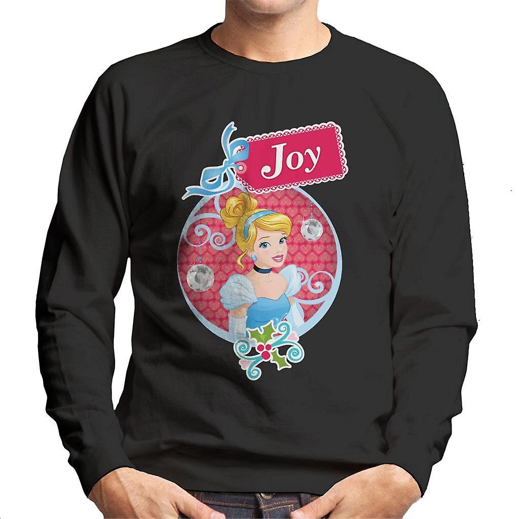 Disney Christmas Cinderella Joy Men's Sweatshirt Black Small