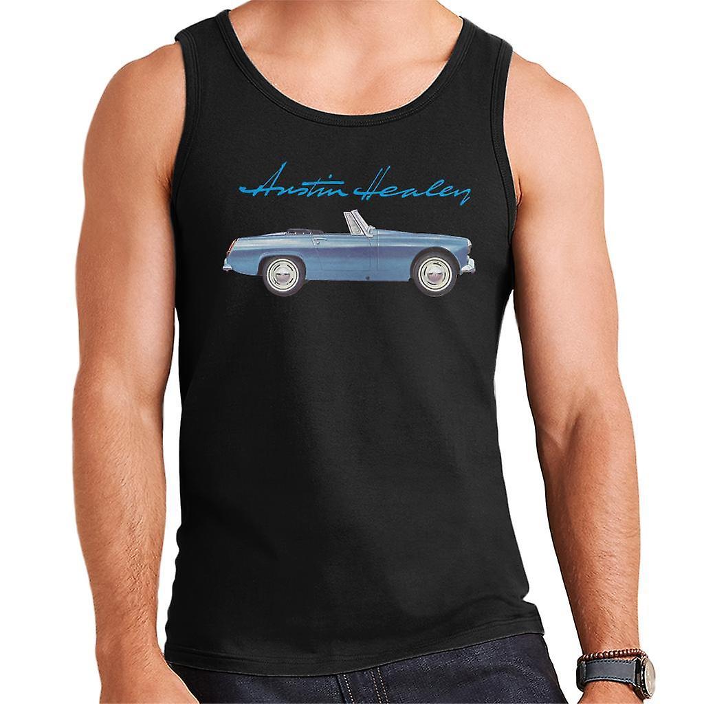 Austin Healey Blue British Motor Heritage Men's Vest Black XX-Large