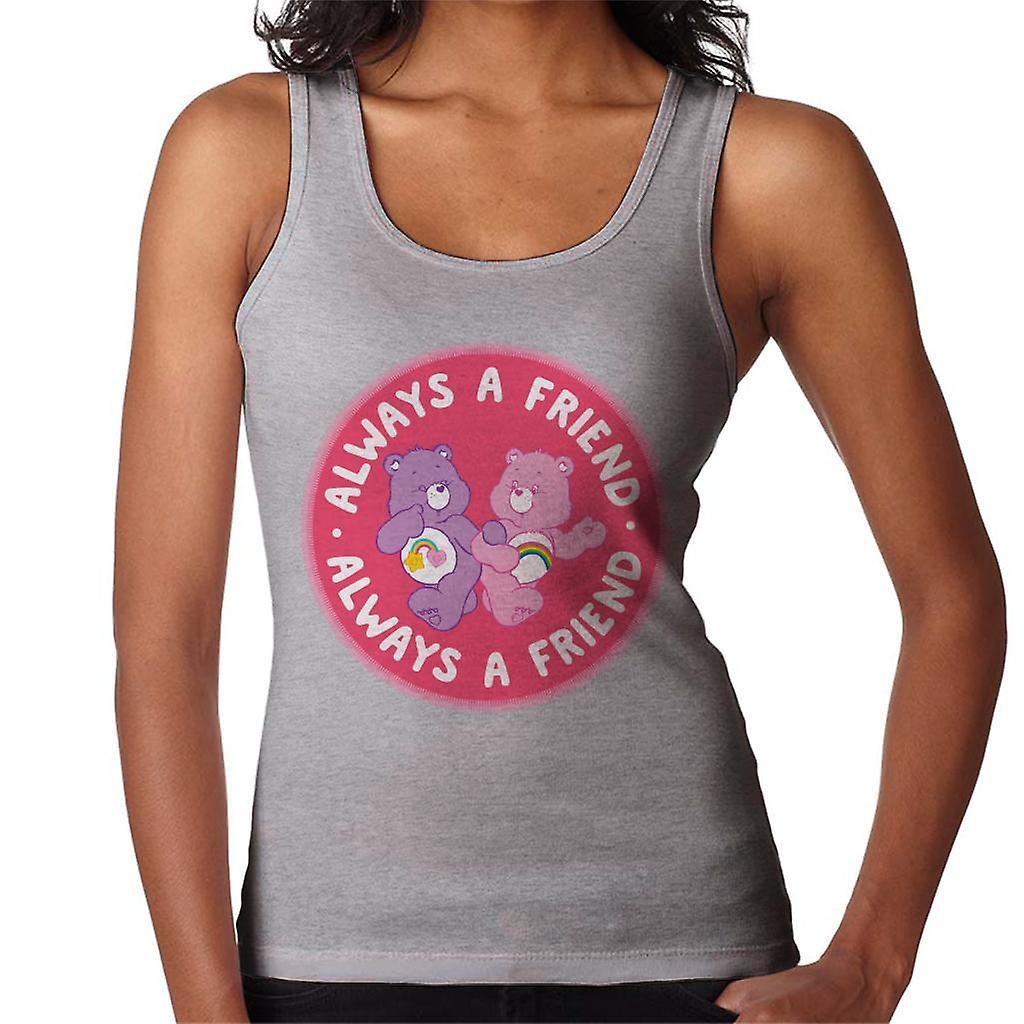 Care Bears Cheer Bear And Best Friend Bear Always A Friend Women's Vest Heather Grey Large