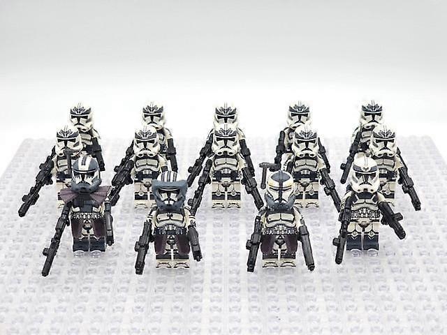 Sunvivid 104th Phase 2 Wolfpack Commander Wolffe Clone Troopers 24pcs Minifigures Set 12pcs Star War Minifigures