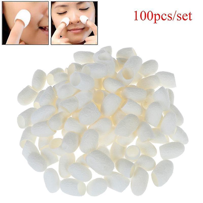 Cryin 100pc/set Natural Silk Cocoons Silkworm Balls Facial Skin Care Scrub Whitening