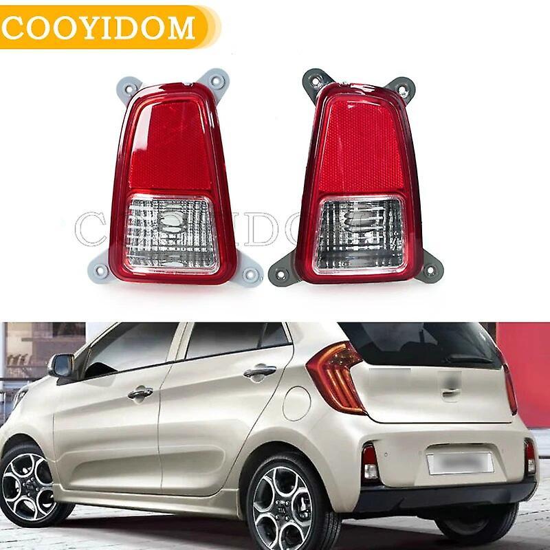 Scitoo Car Rear Bumper Brake Fog Lights For KIA Picanto Morning 2015 Signal Light 92401-1Y510 92402-1Y510 bumper reflector Brake light Only 1 Right