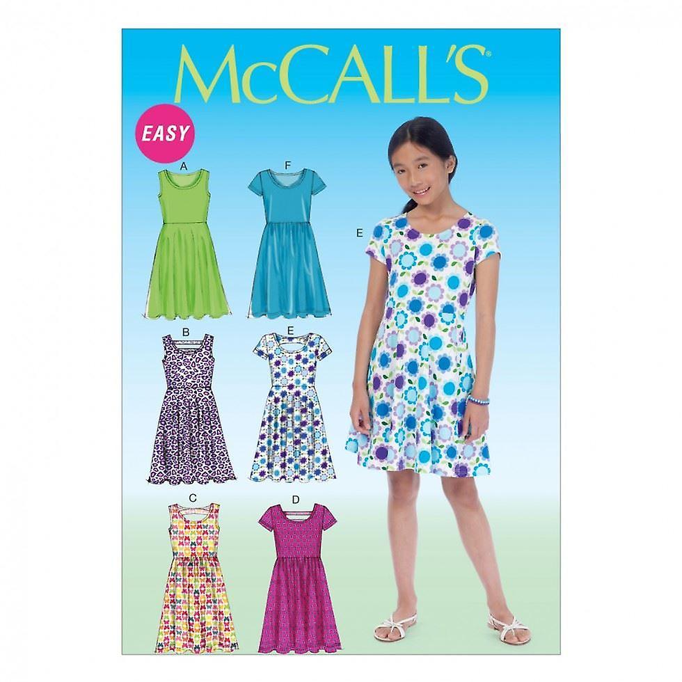 McCalls Sewing Pattern 7079 Kids, Teenagers GRL (7-8-10-12-14)