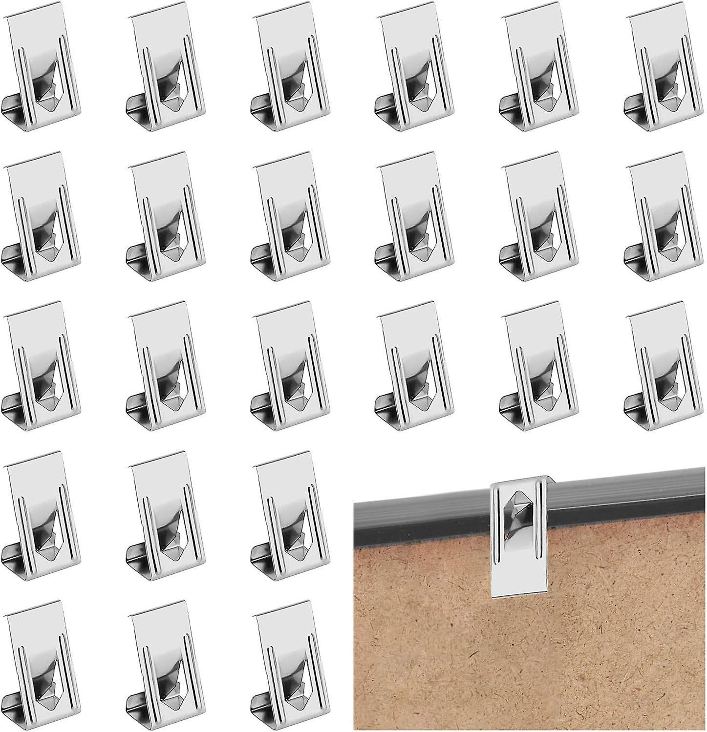 Phwj 100pcs Picture Frame Clip, Heated Bed Clamp, Picture Frame Hanger, Picture Frame Hanging Hooks