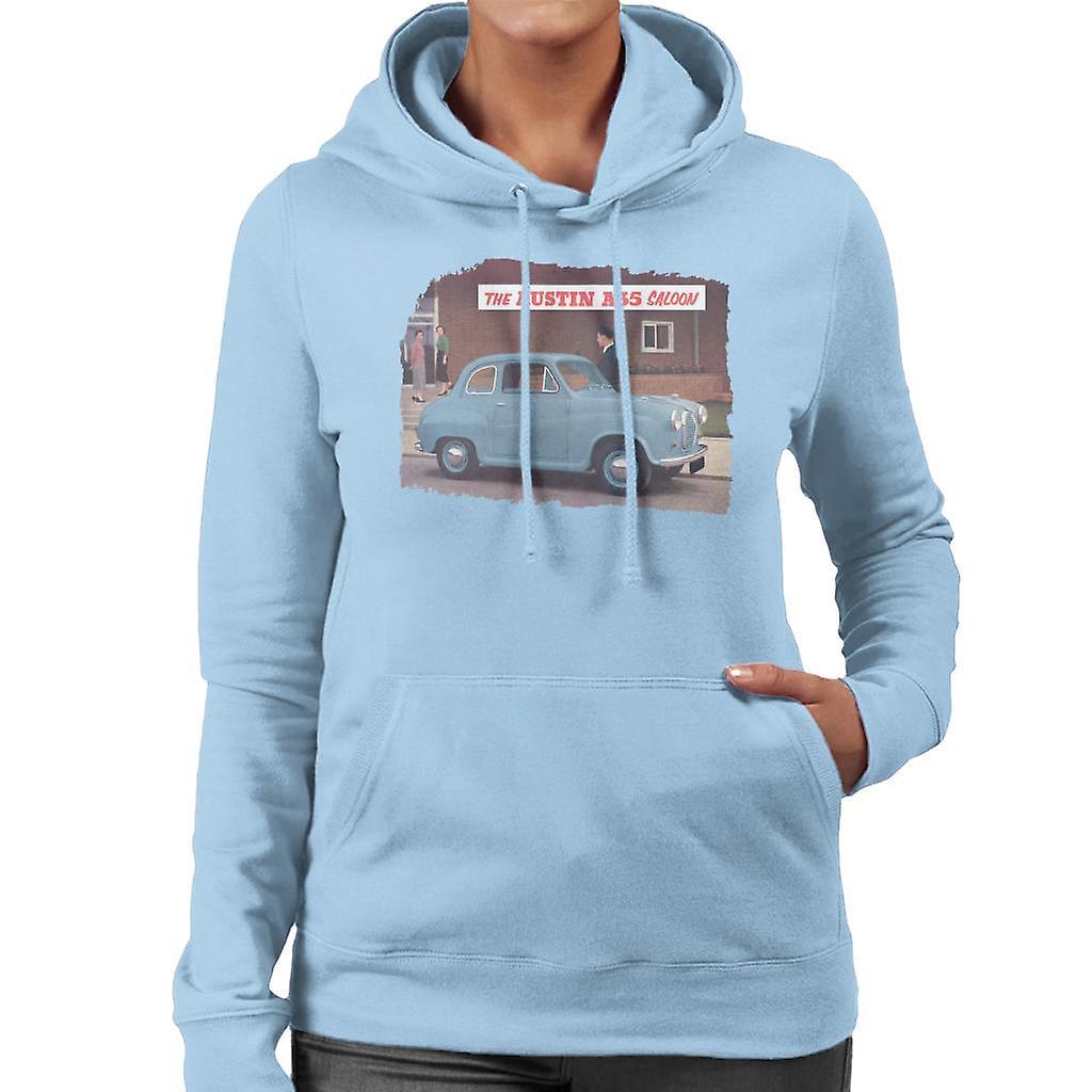 Austin A35 Saloon British Motor Heritage Women's Hooded Sweatshirt Sky Blue XX-Large