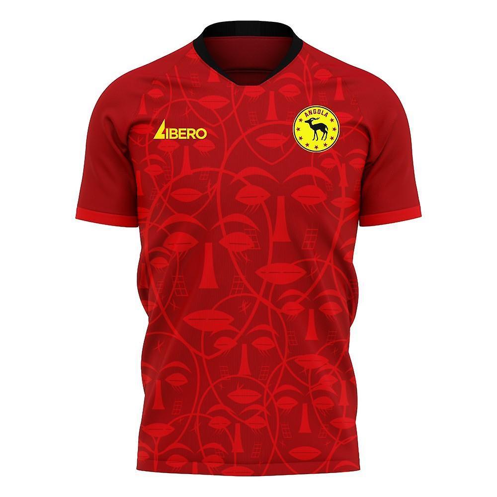 Libero Sportswear Angola 2024-2025 Home Concept Football Kit (Libero) Red S