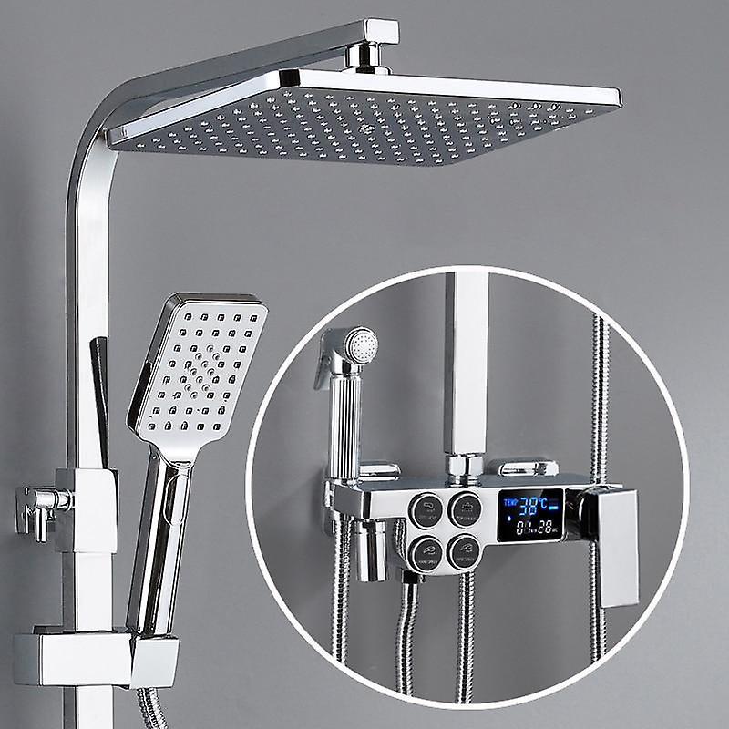 Slowmoose Hot And Cold Digital Shower Set- Faucet Digital System D1-hot and cold