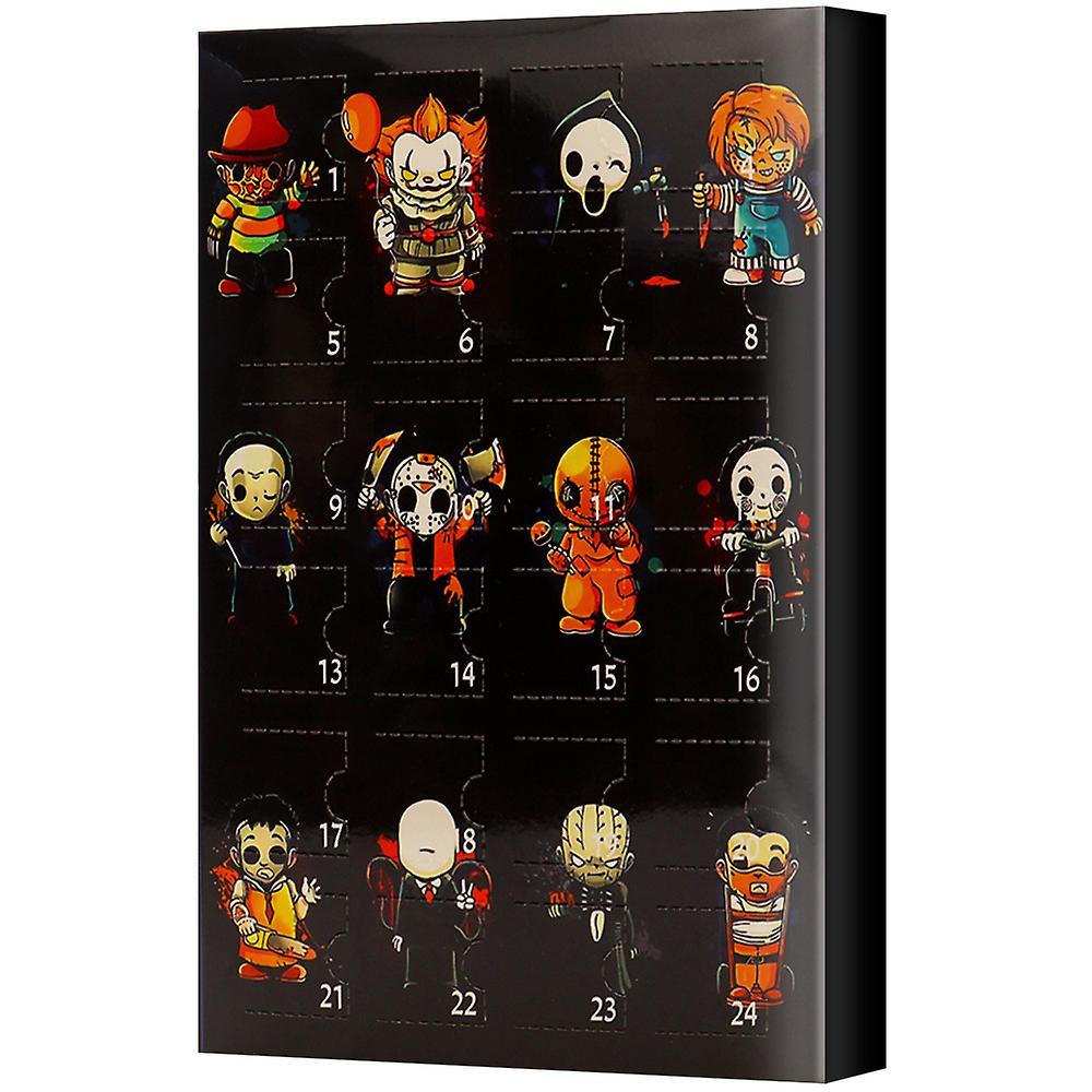 Lequeen 2023christmaspopular Advent Calendar2023 New Halloween Countdown Calendar Box Horror Nights Halloween Gothic Doll 24 Gift Blind Boxpopular ...