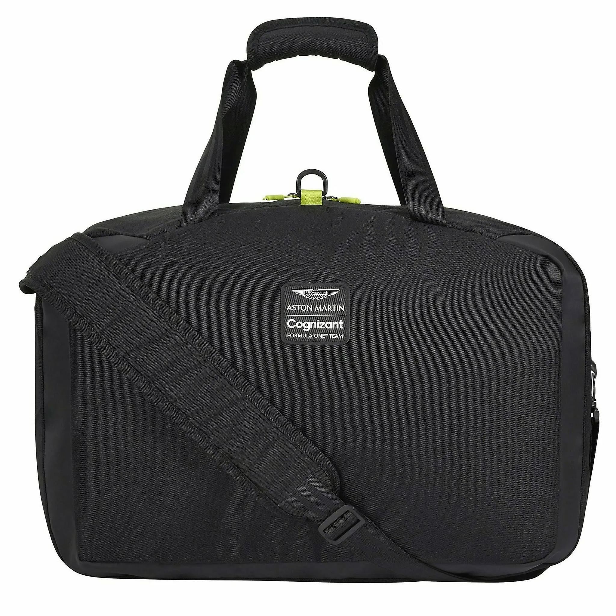 Aston Martin Cognizant F1 Official Team Black Unisex Overnight Bag AMC21BAG09 One Size