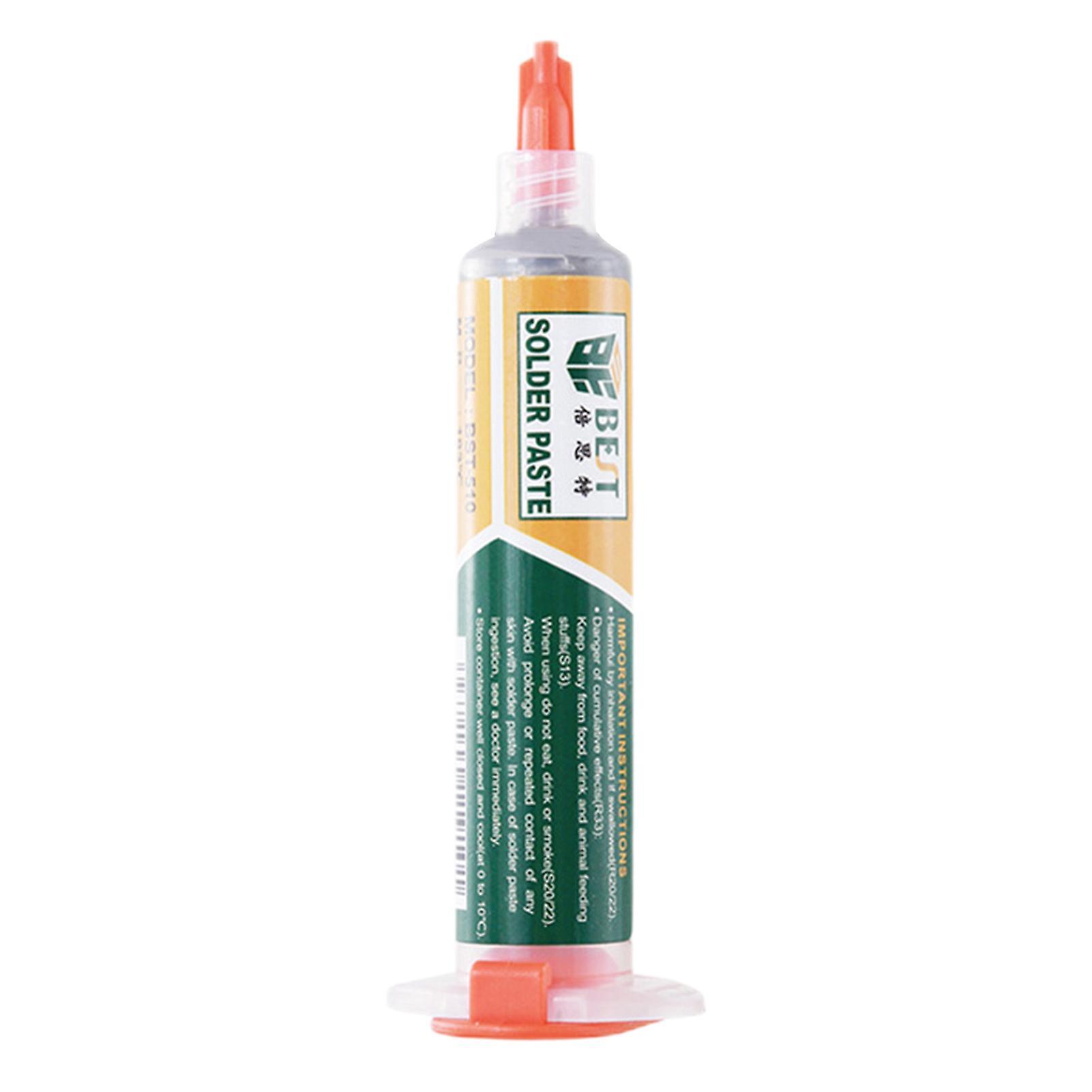 Fiauli BST-510 Solder Tin Paste Medium Temperature Melting Point 183 Degree Celsius Needle Tube Welding Paste Green