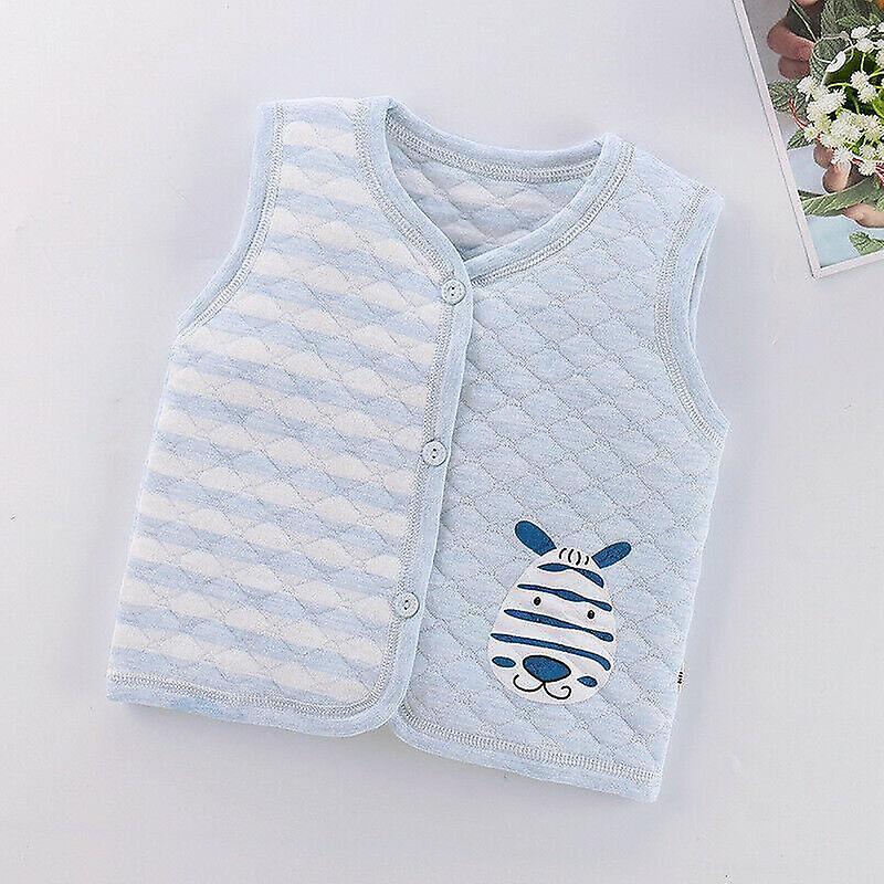 Slowmoose Baby Vests, Winter Warm Soft Waistcoat Blue 3 year