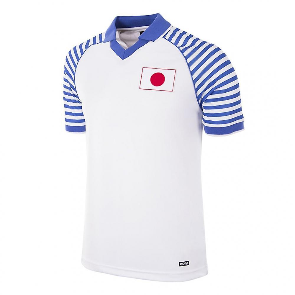 Copa Classics Japan 1987 - 88 Retro Football Shirt White Medium Adults